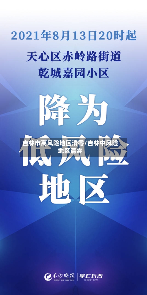 吉林市高风险地区清零/吉林中风险地区清零