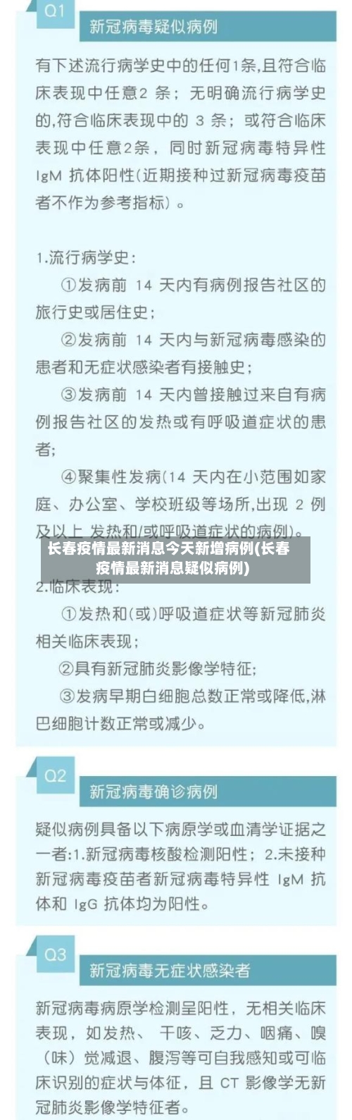 长春疫情最新消息今天新增病例(长春疫情最新消息疑似病例)-第2张图片