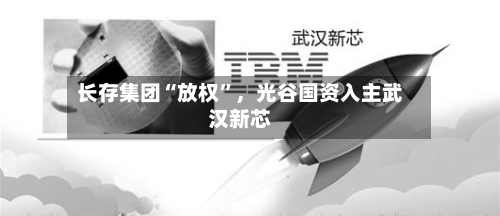 长存集团“放权	”，光谷国资入主武汉新芯-第2张图片