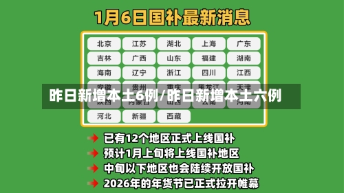 昨日新增本土6例/昨日新增本土六例