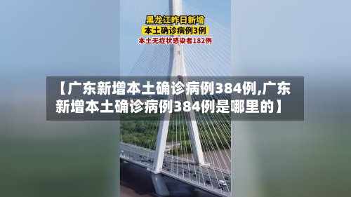 【广东新增本土确诊病例384例,广东新增本土确诊病例384例是哪里的】-第3张图片
